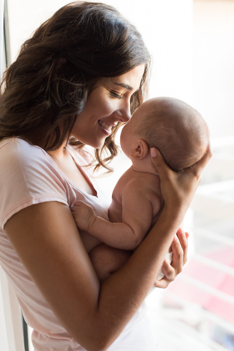 Woman with Newborn Baby